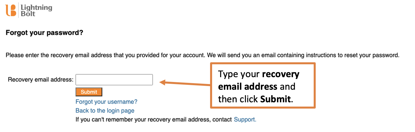 I can't login with the password I made, and the recovery email